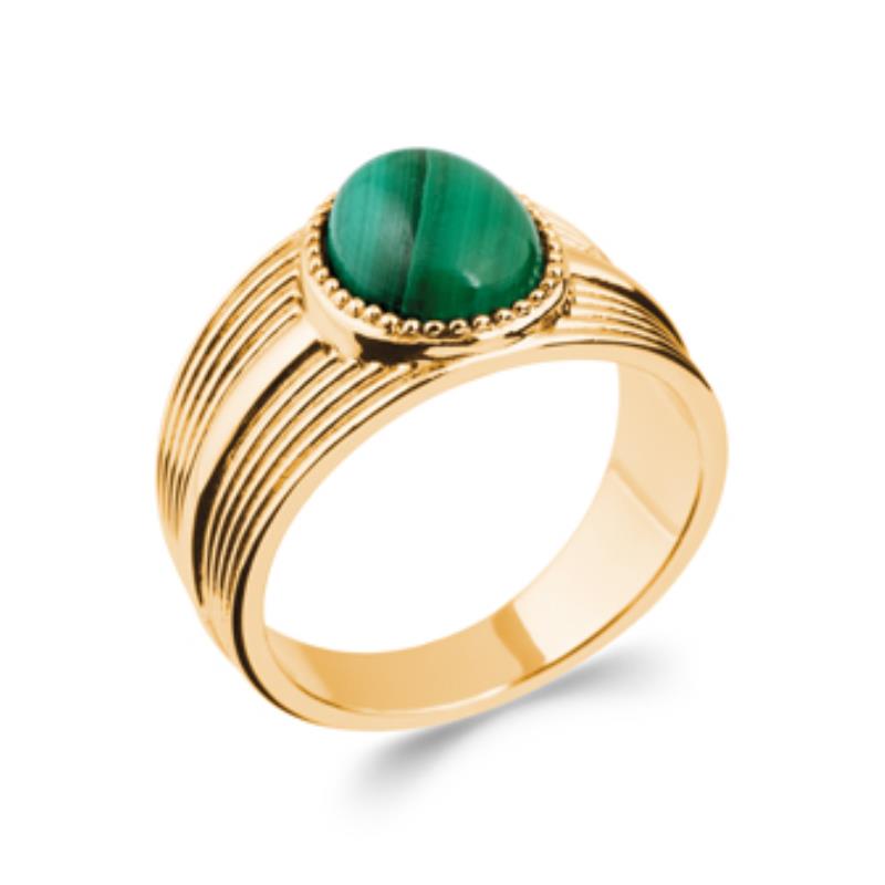 Anel Oval – Banhado a Ouro | Azuline