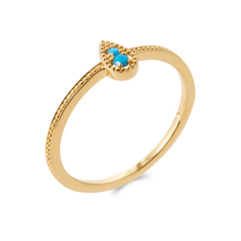 Drop Ring – Guldpläterad | Azulin