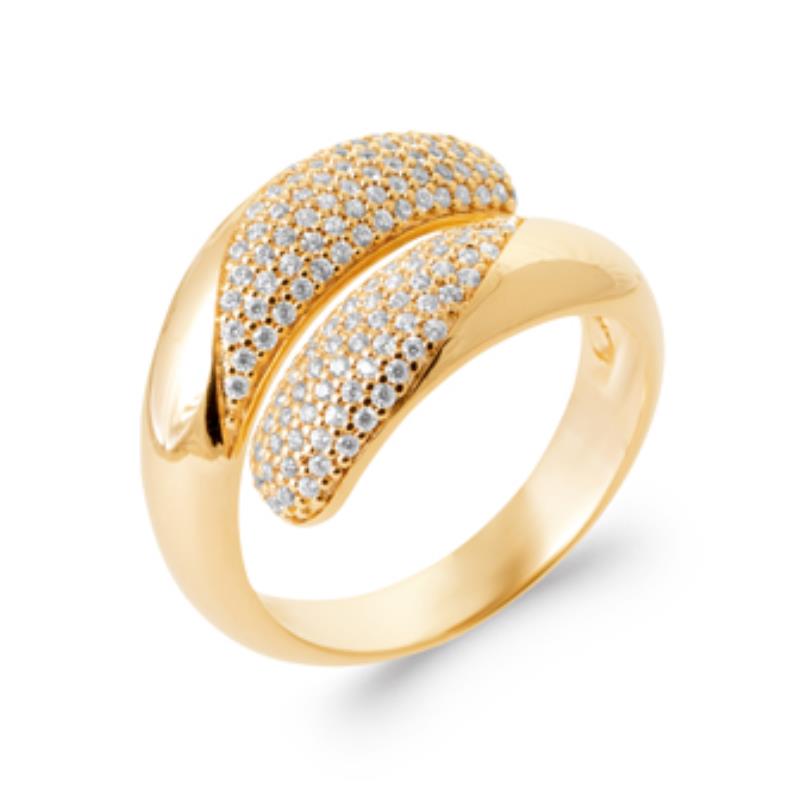 Anillo Pavé – Chapado en Oro | Azuline