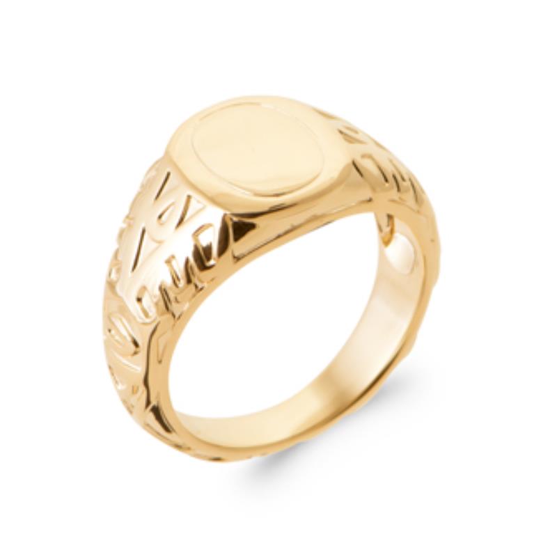 Anello ovale – Placcato in oro | Azuline
