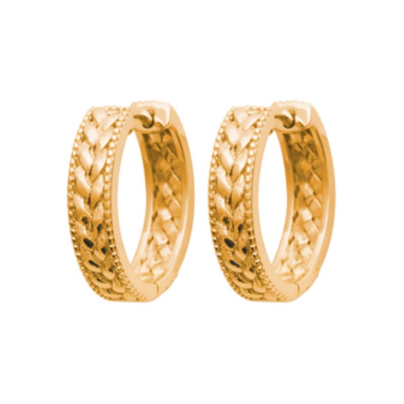 Braided Hoop Earrings – Gold Plated | Azuline