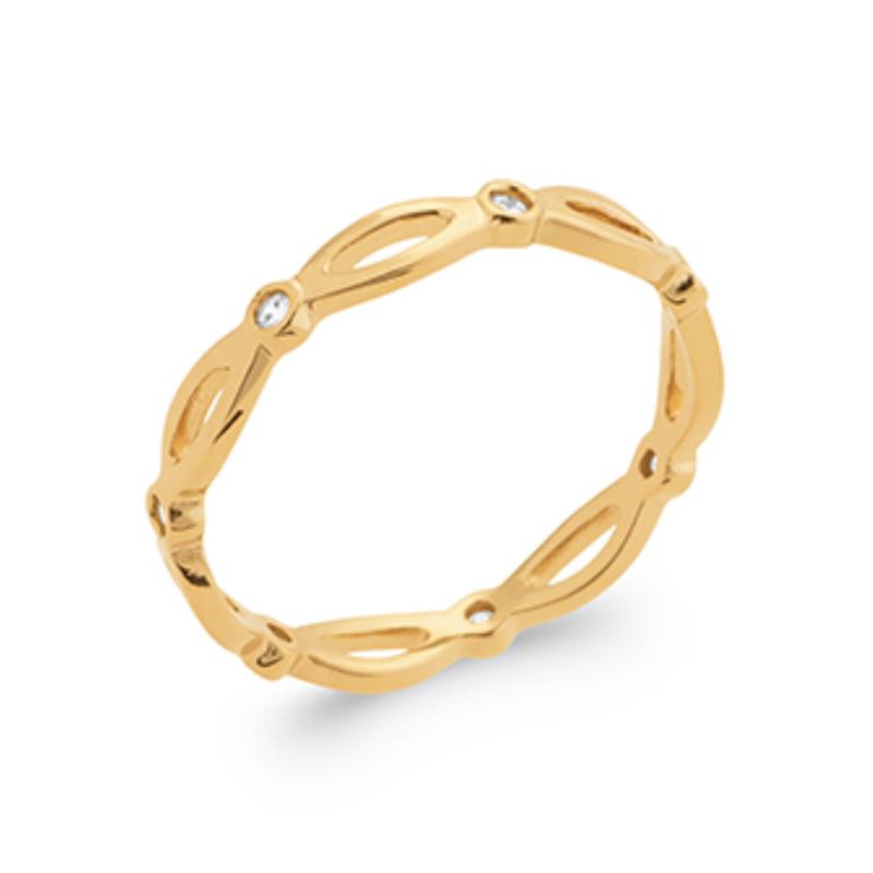 Anel Oval – Banhado a Ouro | Azuline