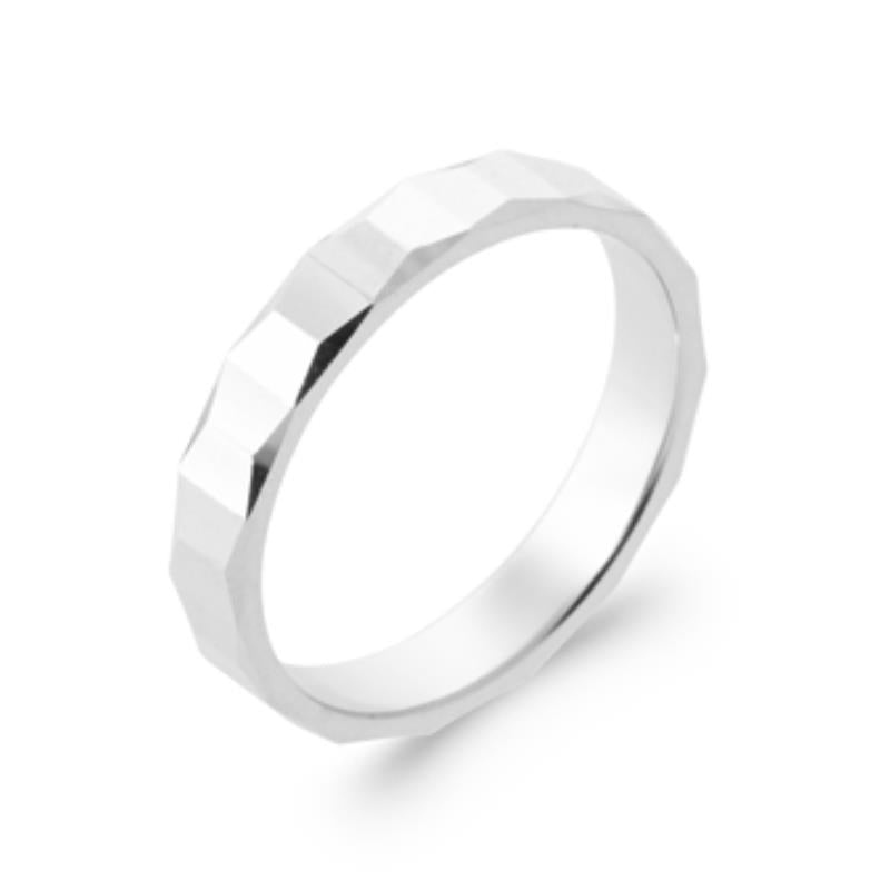 Facetterad Ring – Silver | Azulin