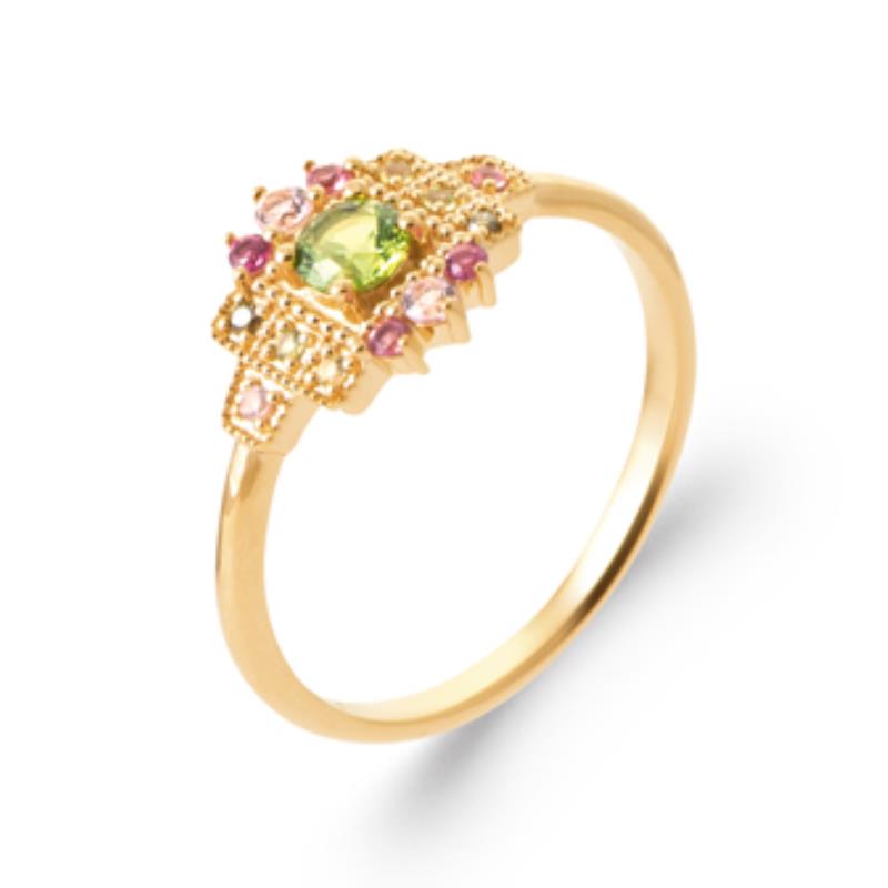 Ovale ring – verguld | Azulin