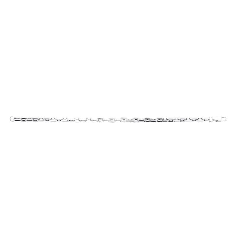 Bracelet maille marine alternée – Acier – Azuline – vue 2