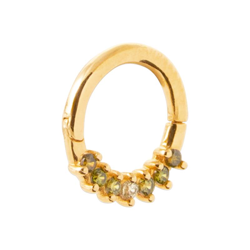 Pavé Hoop Earrings – Επίχρυσο | Azulin