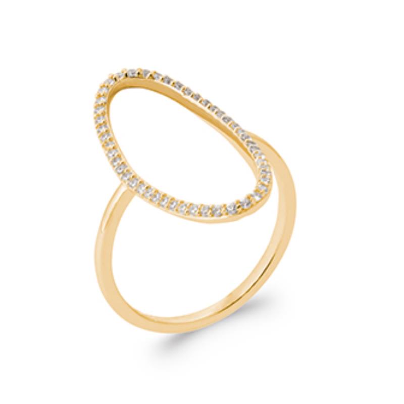 Oval Ring – Guldpläterad | Azulin