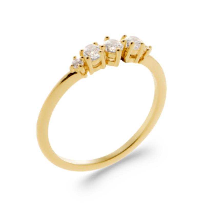 Anillo Quatre Ronds – Chapado en Oro | Azuline