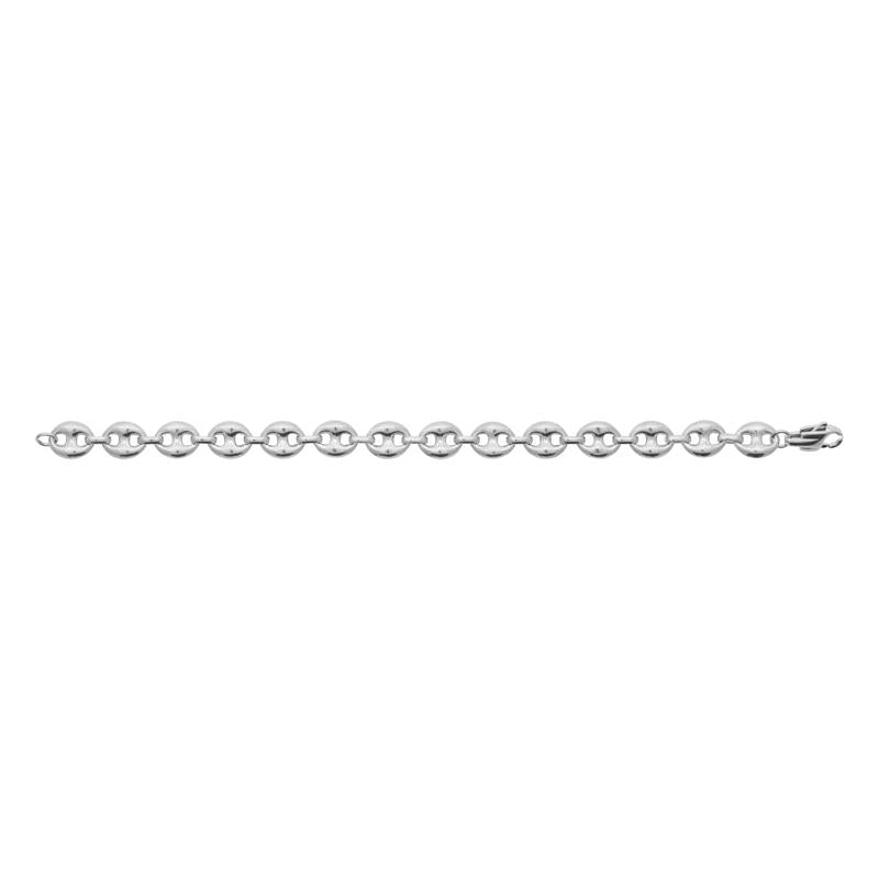 Bracelet maille grain de café – Acier – Azuline – vue 2