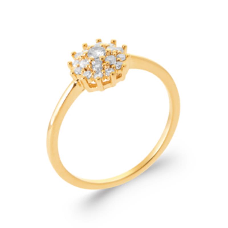 Pavé-ring – Verguld | Azulin