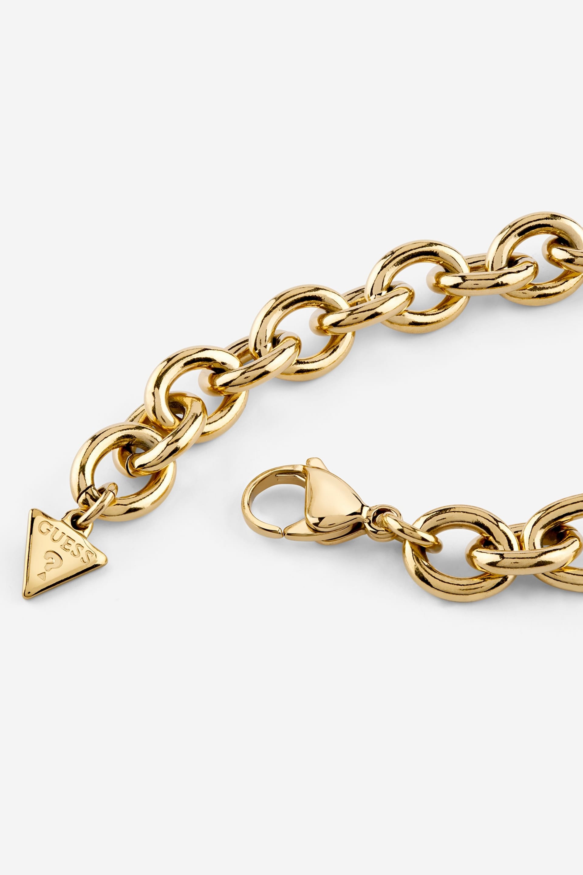 Bracciale Guess acciaio dorato - Maglia larga