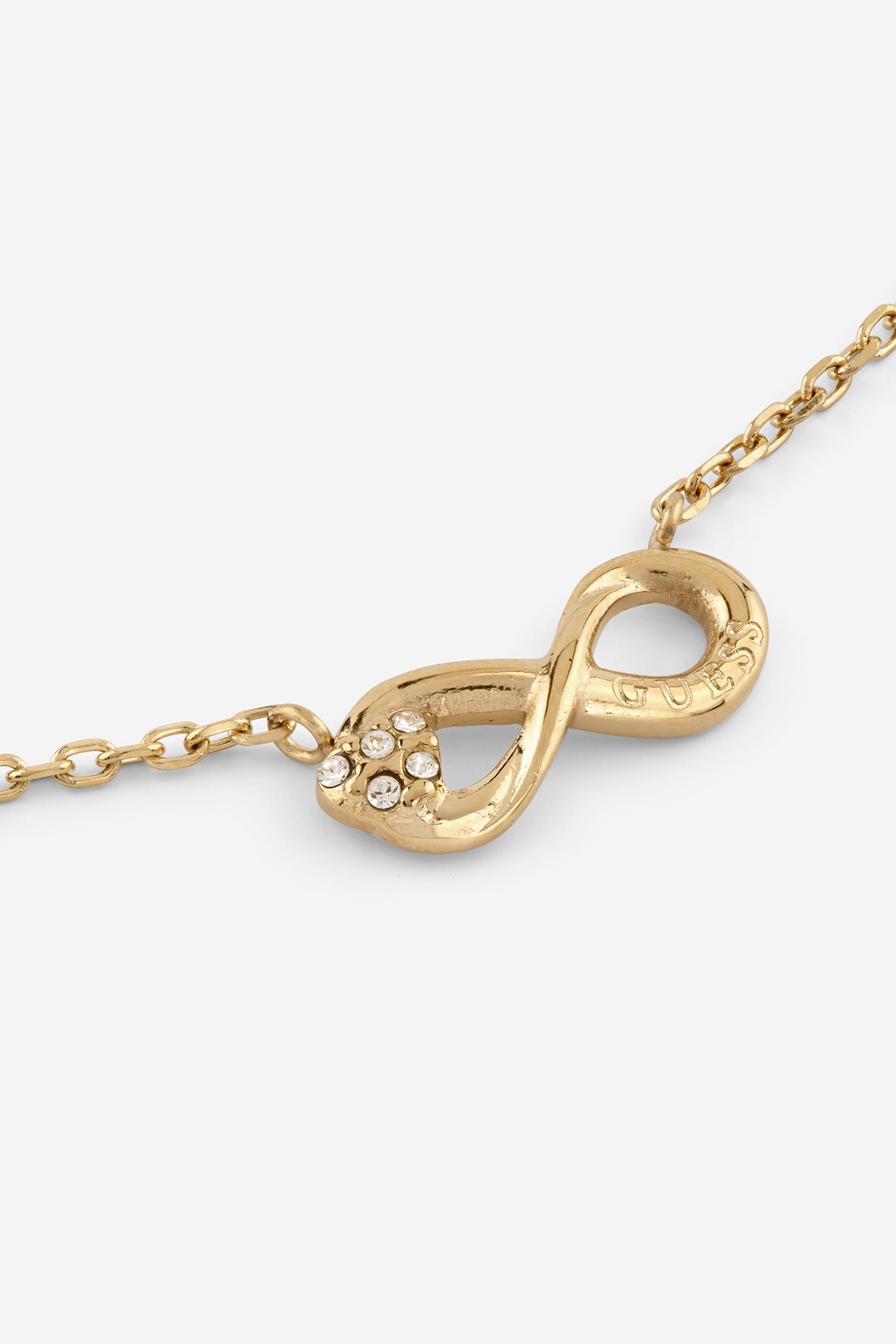 Collana Guess acciaio dorato -Infinito