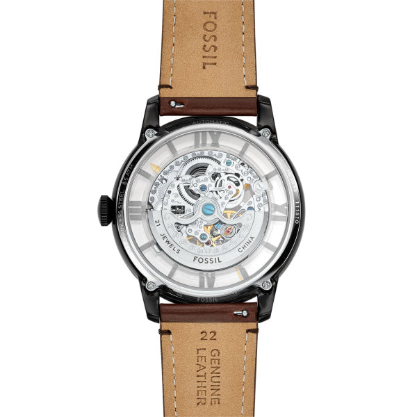Fossil - Reloj automático “Townsman” – Cuero marrón
