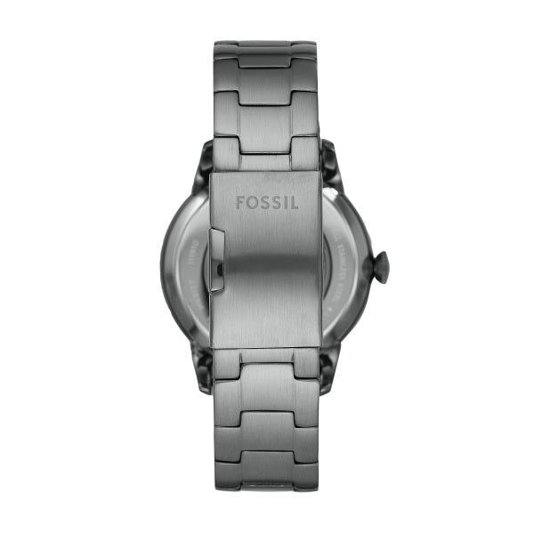 Montre homme Fossil Classics ME3172 – cadran noir bracelet acier anthracite – vue 2