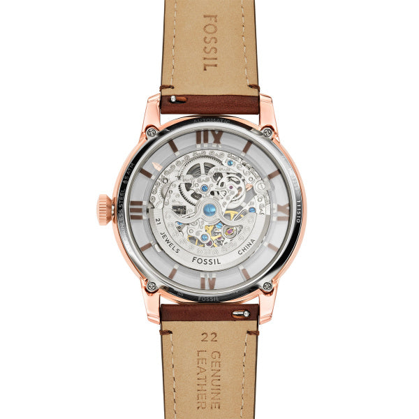 Montre homme Fossil Townsman ME3259 – cadran marron bracelet cuir marron – vue 4