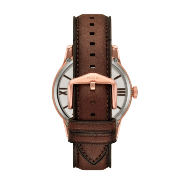 Montre homme Fossil Townsman ME3259 – cadran marron bracelet cuir marron – vue 2