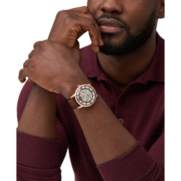 Montre homme Fossil Townsman ME3259 – cadran marron bracelet cuir marron – vue 6