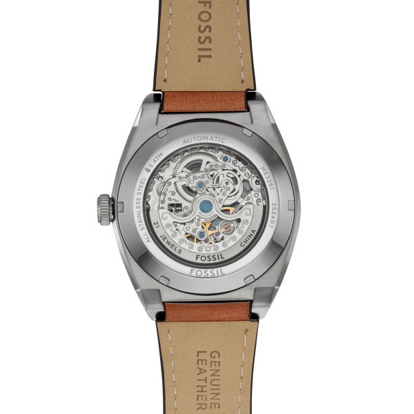 Fossil - Reloj automático “Everett” – Cuero marrón
