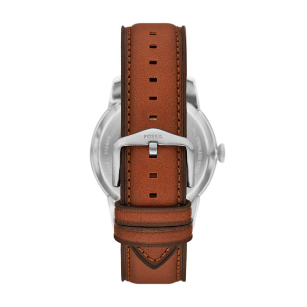 Montre homme Fossil Townsman ME3265 – cadran vert bracelet cuir marron – vue 2