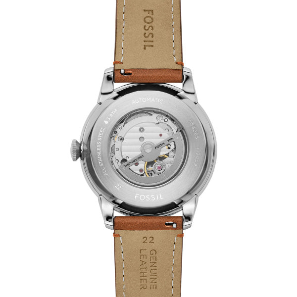Montre homme Fossil Townsman ME3265 – cadran vert bracelet cuir marron – vue 4