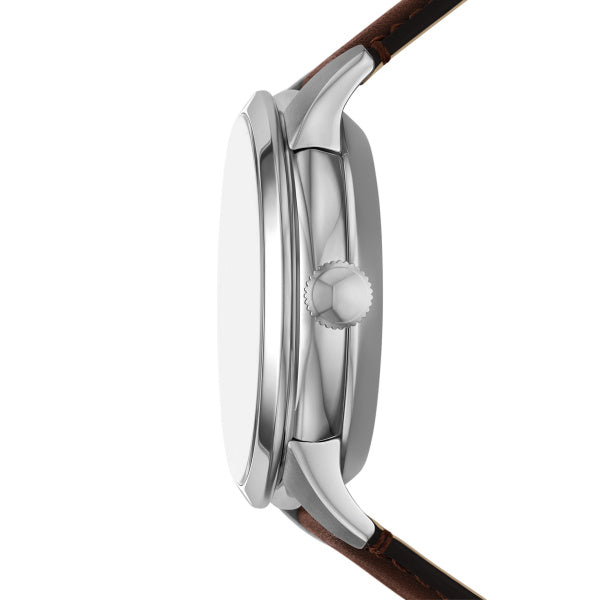 Montre homme Fossil Townsman ME3266 – cadran crème bracelet cuir marron – vue 3