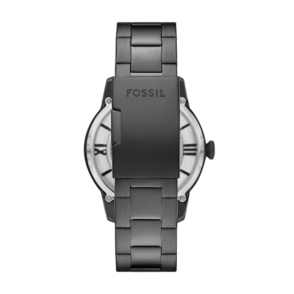 Montre homme Fossil Townsman ME3268 – cadran transparent bracelet acier anthracite – vue 2