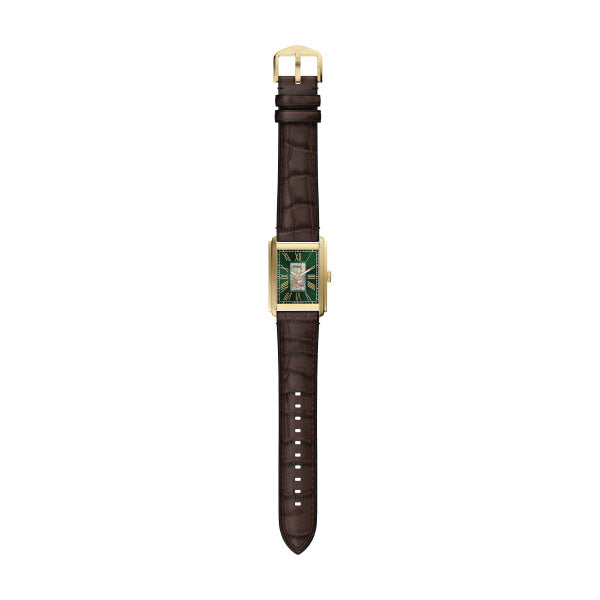 Montre homme Fossil Carraway ME3271 – cadran doré bracelet cuir marron – vue 6