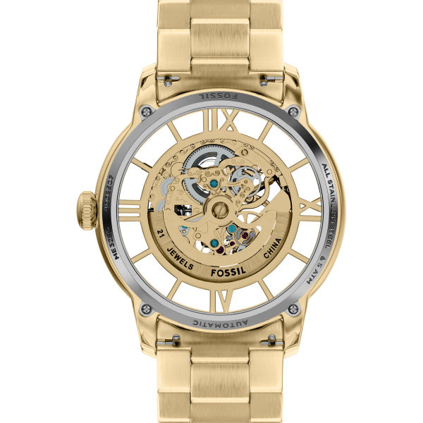 Montre homme Fossil Townsman ME3280 – cadran doré bracelet acier doré – vue 4