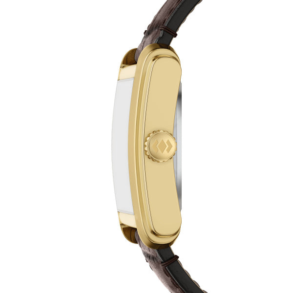 Montre homme Fossil Carraway ME3281 – cadran marron bracelet cuir marron – vue 3
