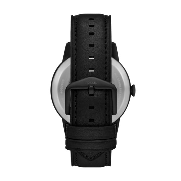 Montre homme Fossil Townsman ME3290 – cadran noir bracelet cuir noir – vue 2