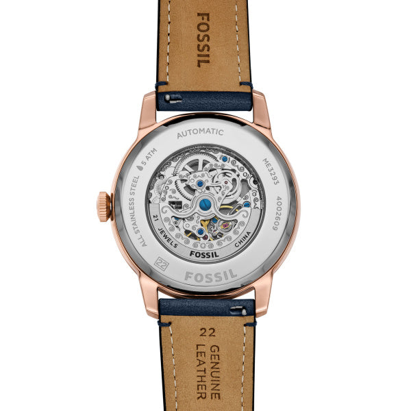 Montre homme Fossil Townsman ME3293 – cadran blanc bracelet cuir marron – vue 4
