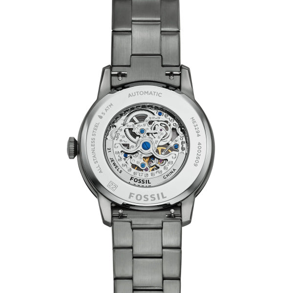 Montre homme Fossil Townsman ME3294 – cadran noir bracelet acier anthracite – vue 4