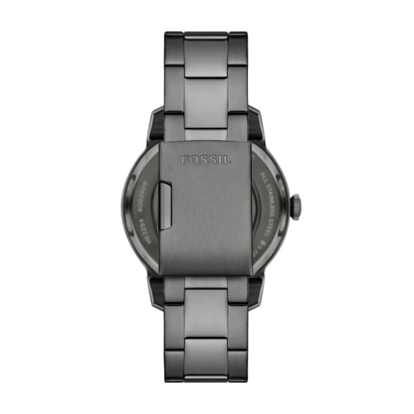 Montre homme Fossil Townsman ME3294 – cadran noir bracelet acier anthracite – vue 2