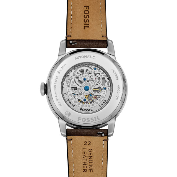 Montre homme Fossil Townsman ME3299 – cadran crème bracelet cuir marron – vue 4