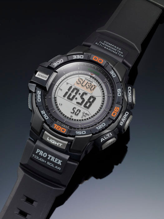 Collection Pro Trek - PRG-270-1ER - Montre Casio – boîtier en résine noire, bracelet en résine noire, affichage numérique – vue 2