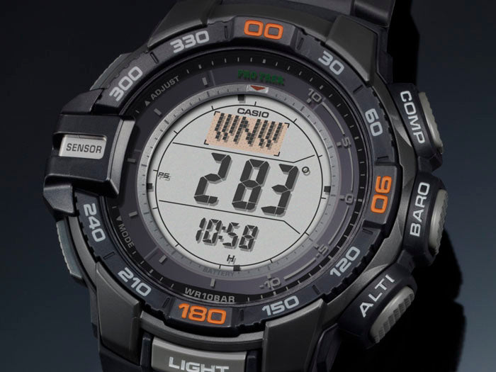 Collection Pro Trek - PRG-270-1ER - Montre Casio – boîtier en résine noire, bracelet en résine noire, affichage numérique – vue 4