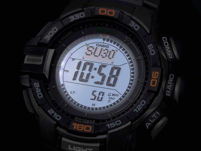Collection Pro Trek - PRG-270-1ER - Montre Casio – boîtier en résine noire, bracelet en résine noire, affichage numérique – vue 5