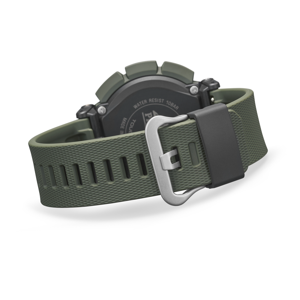 Collection Pro Trek - PRG-340-3ER - Montre Casio – boîtier en résine bio vert avec lunette rotative, bracelet en uréthane vert, affichage numérique – vue 6