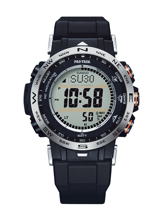Collection Pro Trek - PRW-30-1AER - Montre Casio – boîtier en résine noire et acier, bracelet en résine noire, grand écran numérique – vue 2
