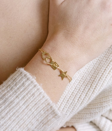 Manschette – Goldener Stahl – Armband – Zag Bijoux