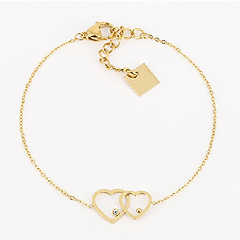 Heart - Golden Steel - Bracelet - Zag Bijoux