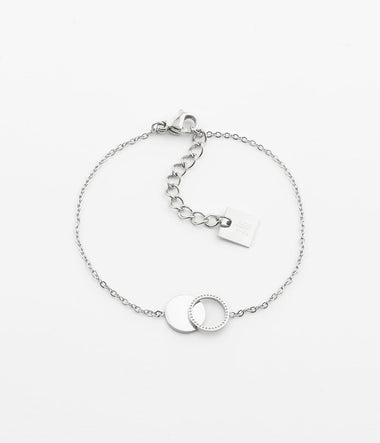 Circles - Steel - Short Bracelet - Zag Bijoux