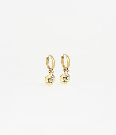 Ariel - Golden Steel - Earrings - Zag Bijoux