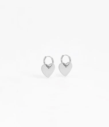 Heart - Steel - Earrings - Zag Bijoux