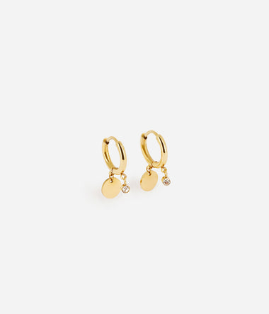 Béa - Golden Steel - Earrings - Zag Bijoux