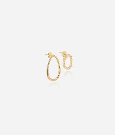 Apolo - Golden Steel - Earrings - Zag Bijoux