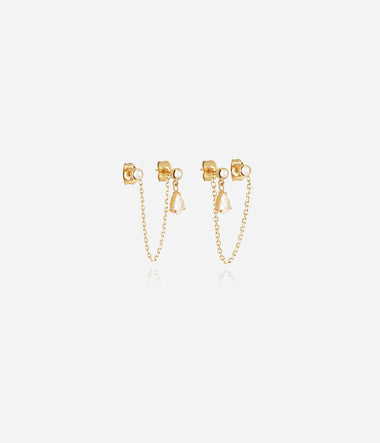 Cuzco - Golden Steel - Earrings - Zag Bijoux