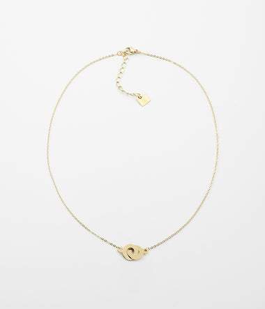 Bow - Golden Steel - Necklace - Zag Bijoux