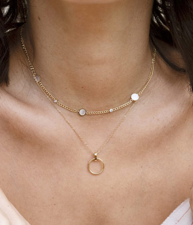 Mini-Piplette – Goldener Stahl – Halskette – Zag Bijoux