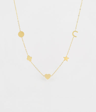 Naëlle - Golden Steel - Necklace - Zag Bijoux